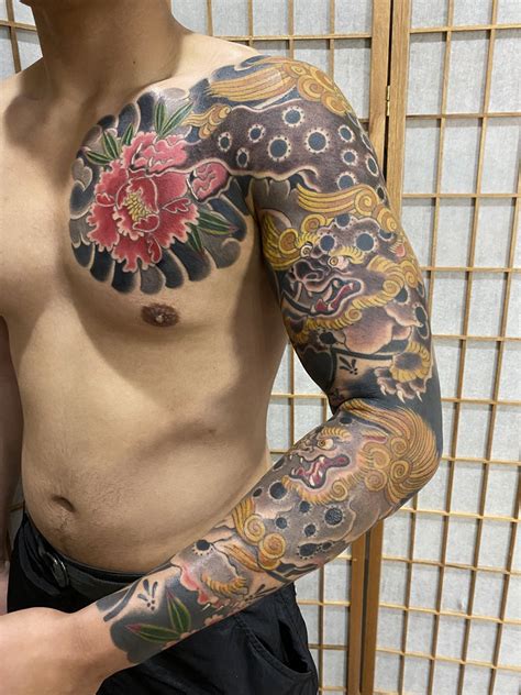 Japanese Tattoo Meaning Shishi Foo Lion — Red Crowned Tattoo
