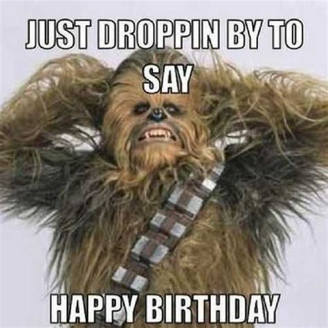 Star Wars Chewbacca Happy Birthday Meme Star Wars Happy Birthday