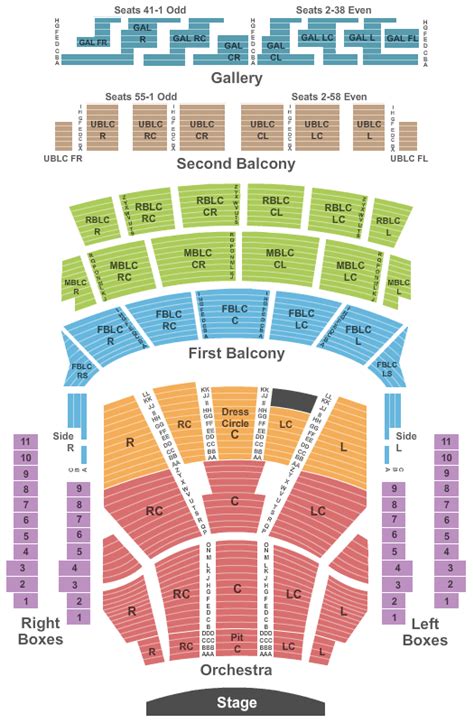 Auditorium Theatre Il Seating Chart And Maps Chicago