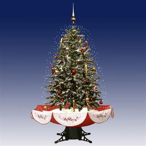 4 6 Pre Lit Musical Snowing Artificial Christmas Tree With Snow Flake