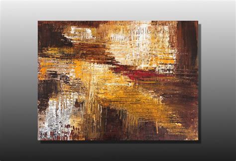 Original Brown Abstract Painting 40 X 30 Large