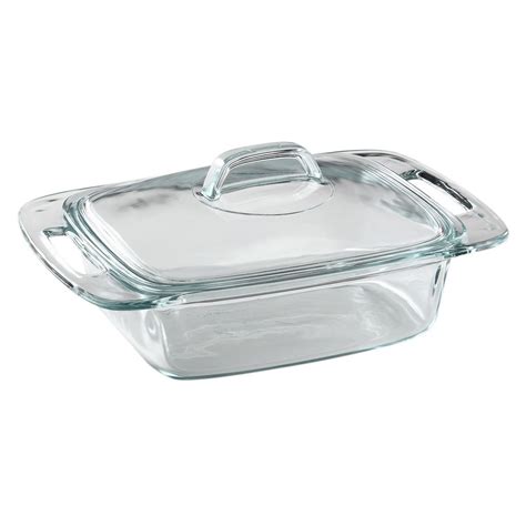 Easy Grab 2 Quart Glass Casserole Dish Pyrex