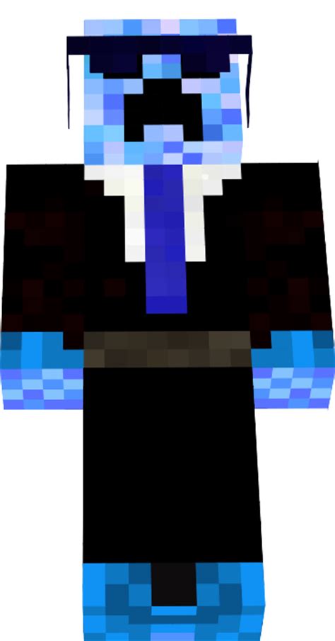 Minecraft Blue Creeper Face