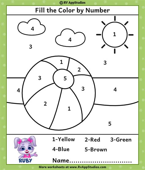 Free Printable Color By Number Worksheets Free Printable Templates