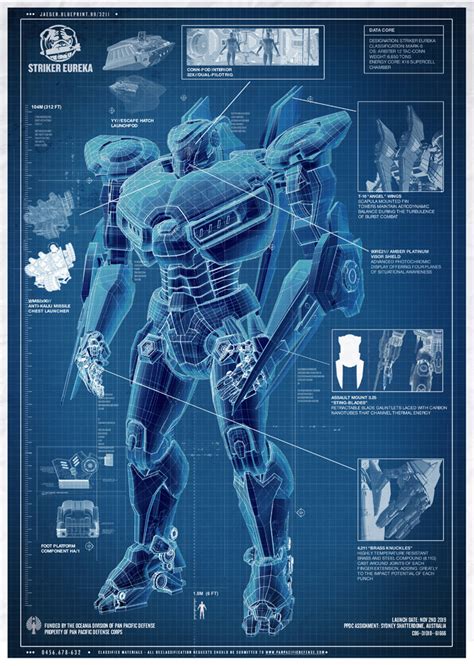 Pacific Rim Jaeger Blueprints