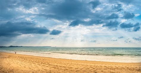 Tropical Thai Beach Nature Landscape At Sunset Stock Image Image Of