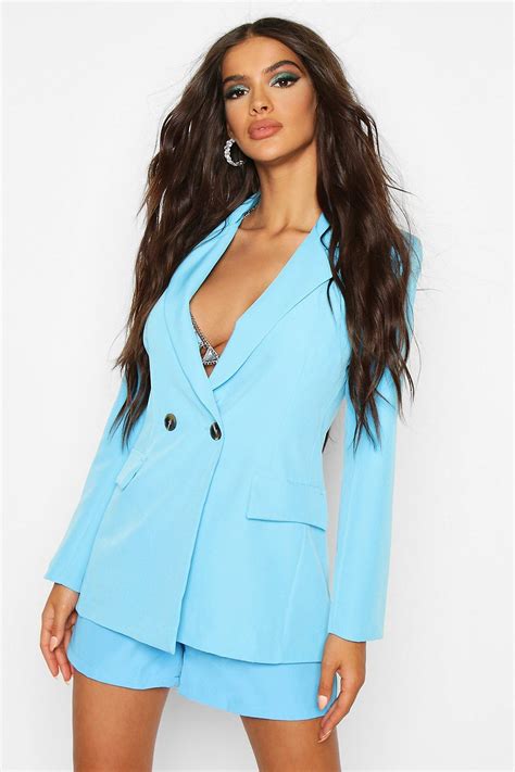 Tailored Double Breasted Blazer Boohoo Double Breasted Blazer
