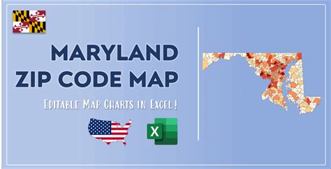 Maryland Zip Code Map And Population List In Excel