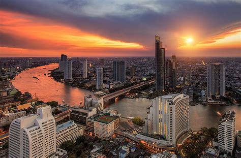 HD wallpaper: landscape, the city, panorama, Thailand, Bangkok ...