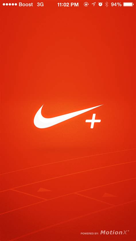 The Nike Logo Is Shown On An Orange Background With White Letters And A