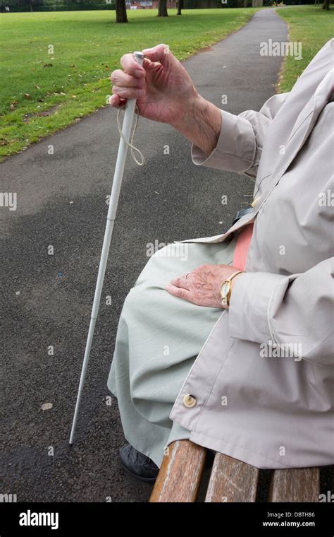 Old Lady Walking Stick On Hi Res Stock Photography And Images Alamy