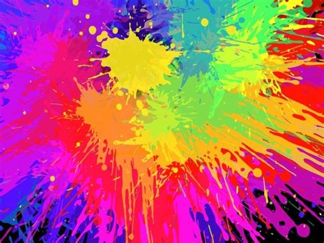 Colorful Paint Splats Vector Background Vectors Graphic Art Designs In