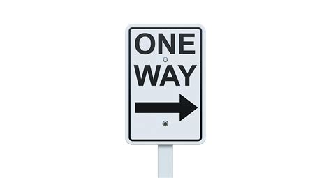 Sign One Way Right Playworks