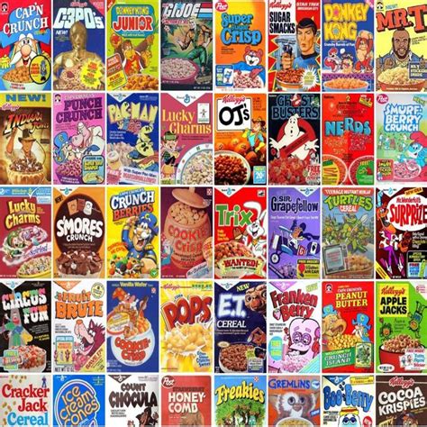 80s Cereals Childhood Memories Childhood 80s Kids