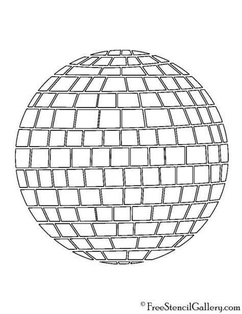 Disco Ball Stencil In 2024 Diy Art Painting Art Inspiration Painting