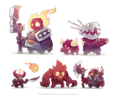 Video Game Character Design Collection Iisome Concept Ideas For Almost A Hero Video Game By Bee
