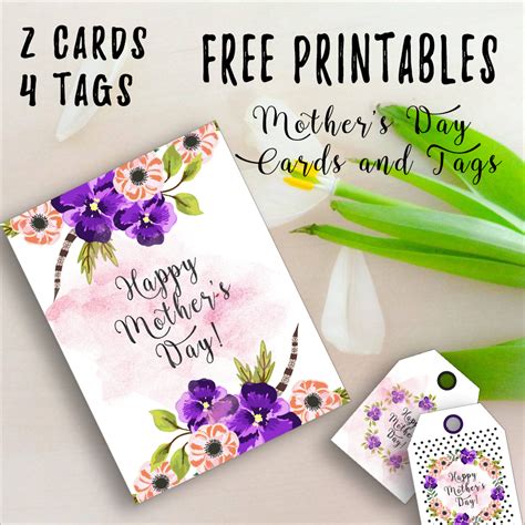 Free Printable Mothers Day Tags Design Corral