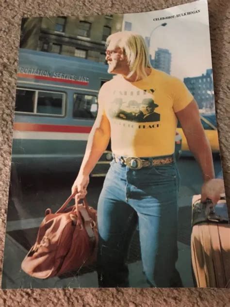 Vintage Hulk Hogan Pinup Photo 1980s Wwf Awa Wcw Wwe Rare £7 69 Picclick Uk