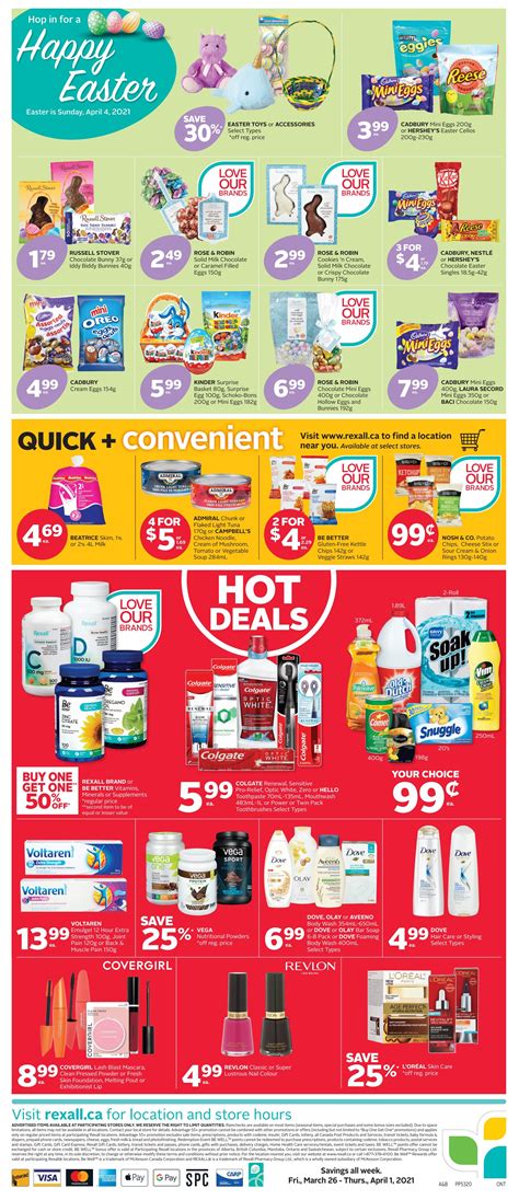 Rexall On Flyer March 26 To April 1