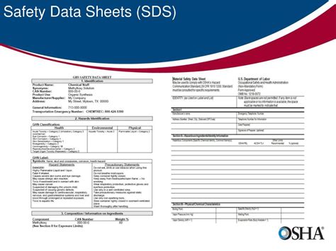 Material safety data sheets (msds). PPT - GHS PowerPoint Presentation, free download - ID:4579748