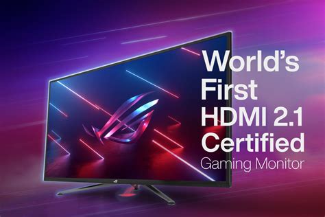Asus Rog Announces Worlds First Hdmi 21 Certified 4k 120hz Gaming