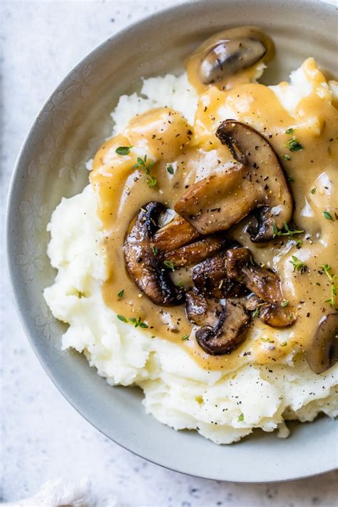 Mushroom Gravy Recipe Vegan The Almond Eater