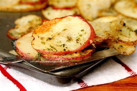 Baked Herb And Parmesan Potato Slices Recipe Sliced Potatoes Potatoes Food Inspiration