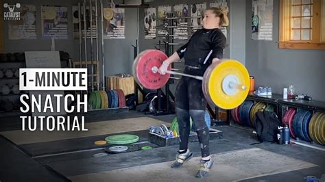 1 Minute Snatch Tutorial Olympic Weightlifting Technique Youtube