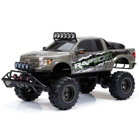 New Bright Rc 16 Scale Ford Raptor Truck Gray Remote Kid Toy Car