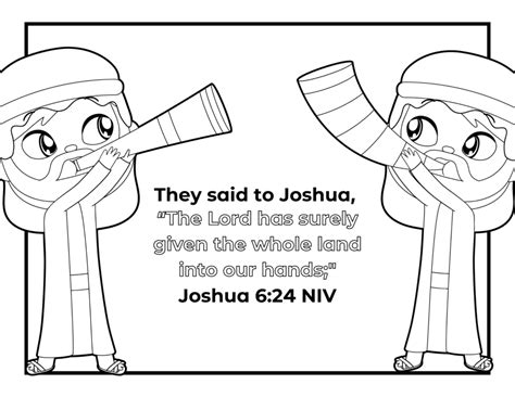 Free Coloring Pages Of Joshua And The Battle Of Jericho
