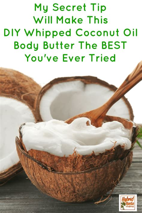 Homemade Coconut Oil Whipped Body Butter Recipe Hybrid
