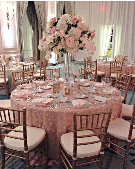 Beautiful Pink And Gold Wedding Pink And White Raised