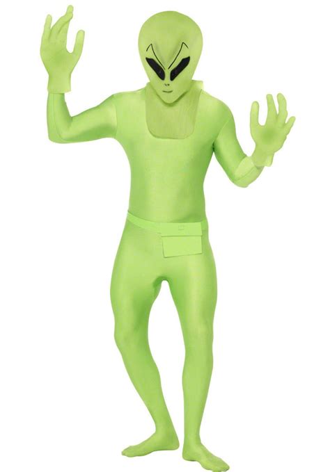 Green Alien Costumeand Second Skin Fancy Dress Escapade