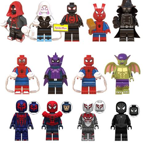 Spider Man Into The Spider Verse Movie Character Minifigures Lego