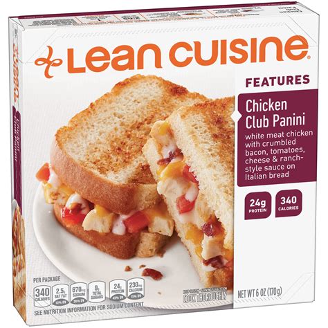 Lean Cuisine Comfort Chicken Club Panini Shop Meals And Sides At H E B