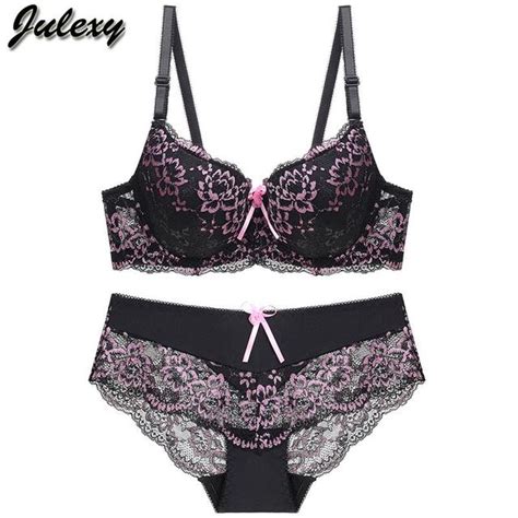 Buy Julexy Bcd Cup Sexy Thong Lace Push Up Bra Set Lingerie Women Underwear