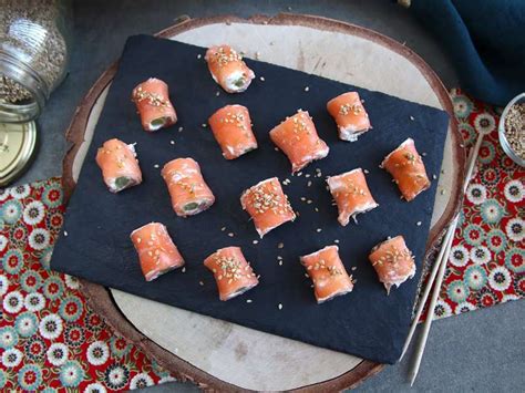 Salmon Rolls With Goat Cheese Video Recipe Recipe Petitchef