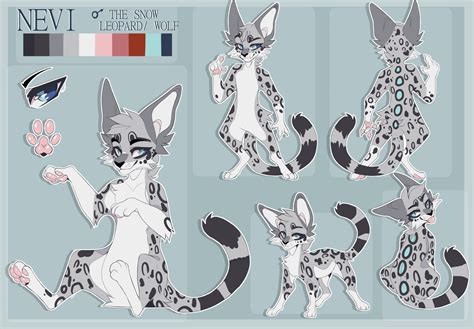 Reference Sheet Fursona Furry Oc Character Reference