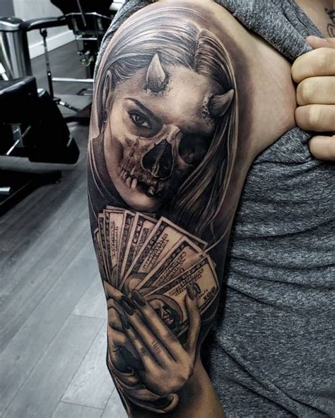 The coolest money tattoo designs are money bags, dollar signs, monopoly man tattoos, cash stacks, and benjamin franklin tattoos. 101 Best Money Tattoos For Men: Cool Design Ideas (2021 Guide)