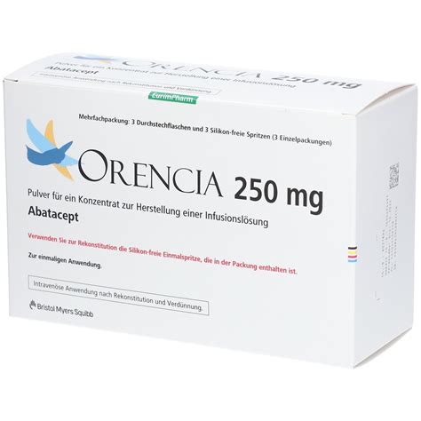 Orencia 250 Mg 3x250 Mg Mit Dem E Rezept Kaufen Shop Apotheke