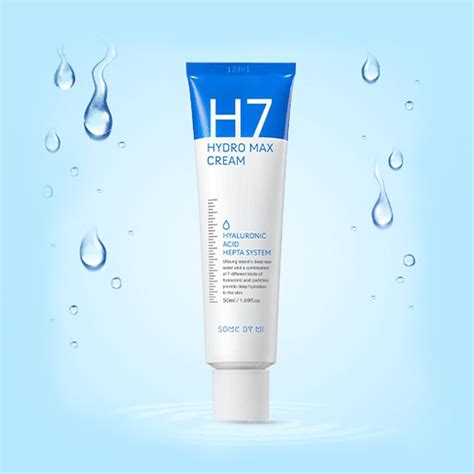 If you want to overcome dry, cracked skin, pay attention to h7 moisture cream made with special water that a burst of hydration into the skin. SOME BY MI H7 Hydro Max Cream 50ml - Beauty Ink Shop