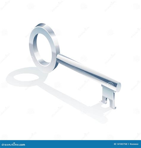 Isolated Silver Key Stock Vector Illustration Of Estate 14183758