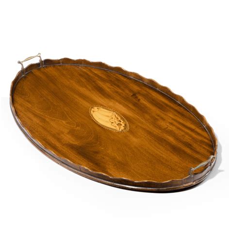 An Attractive Edwardian Period Oval Tray Oval Tray Edwardian Period