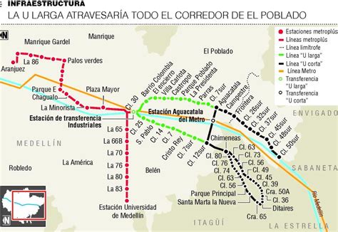 Official Map Metro De Metro De Medellin Transit Map M