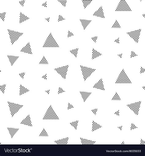 Triangle Dotted Geometric Pattern Royalty Free Vector Image