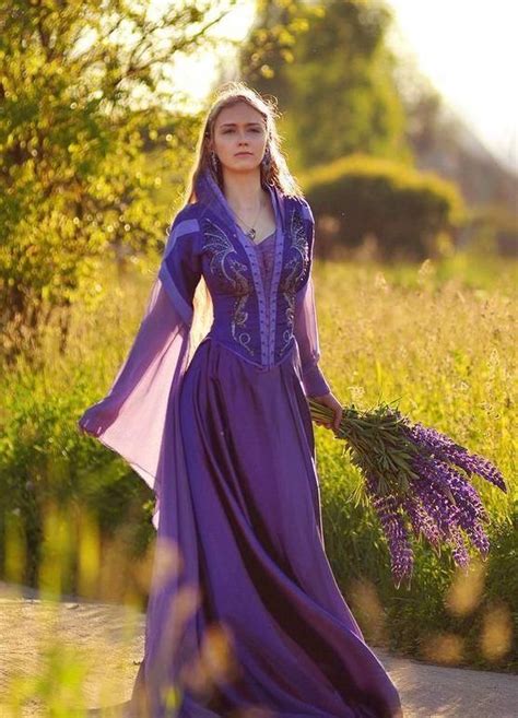 Purple Fairy Dress Elven Dress Fairy Dress Fantasy Dress