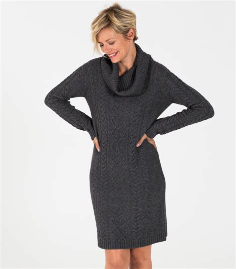This Womens Cowl Neck Sweater Dress Made From Cashmere And Merino Blend