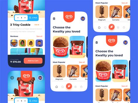 Ice Cream App UI Design By Irfan Khan On Dribbble