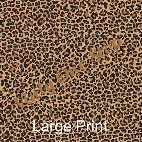 Cheetahleopard Print Htv Heat Transfer Vinyl Or Oracal 651 Etsy