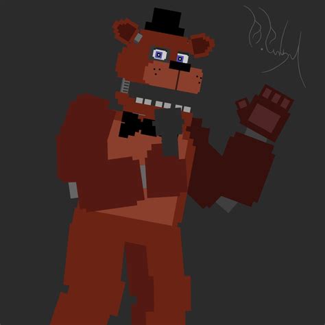 8 Bit Freddy Fazbear Oc Rfivenightsatfreddys